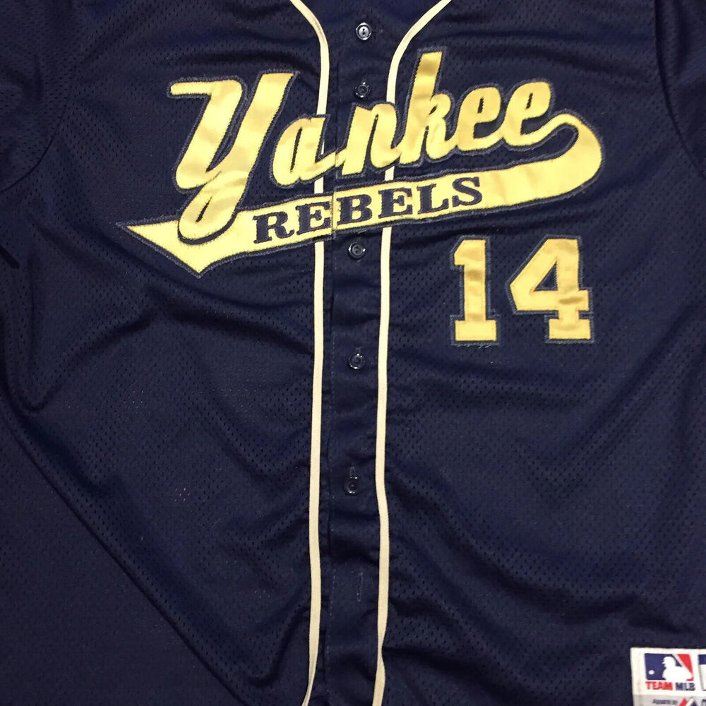 Vintage Majestic Yankee Rebels Jersey Men’s Size XL Maryland Baseball Game Used - Picture 2 of 7